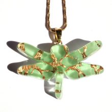 Labyrinth on dragonfly - green