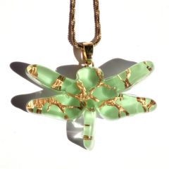 Labyrinth on dragonfly - green