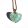 Gold net on the heart green