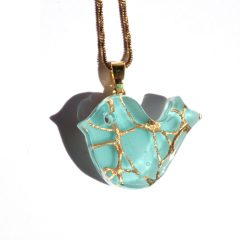 Labyrinth on heart - ocean blue