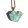 Gold net on the heart green